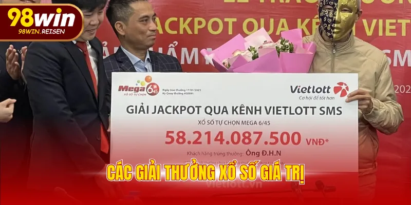 Các giải thưởng xổ số giá trị